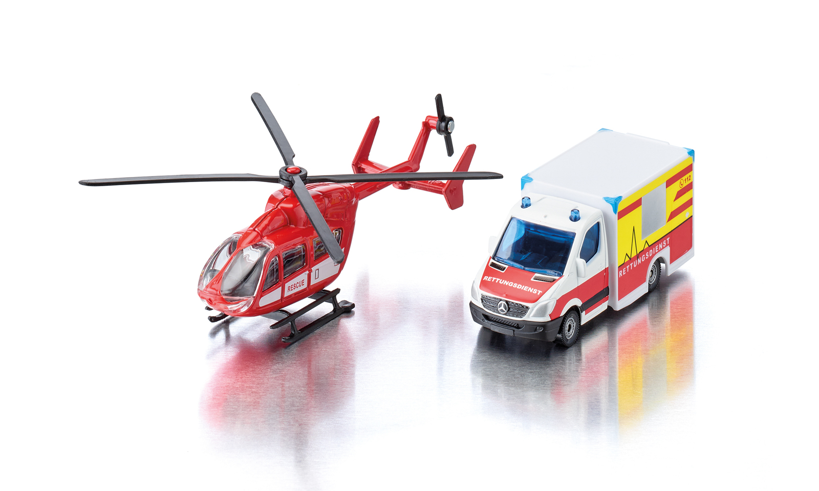 SIKU Super - Ambulance a vrtulník, set