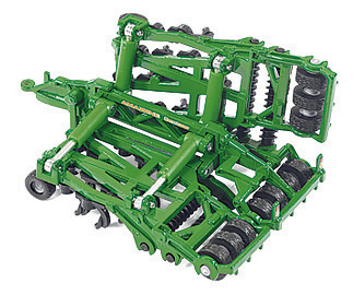 SIKU Farmer - Traktor John Deere 9630 s bránami  Amazone Centaur 1:87