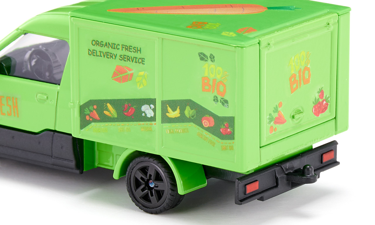 SIKU Super - auto pro přepravu BIO produktů s nálepkami, 1:50