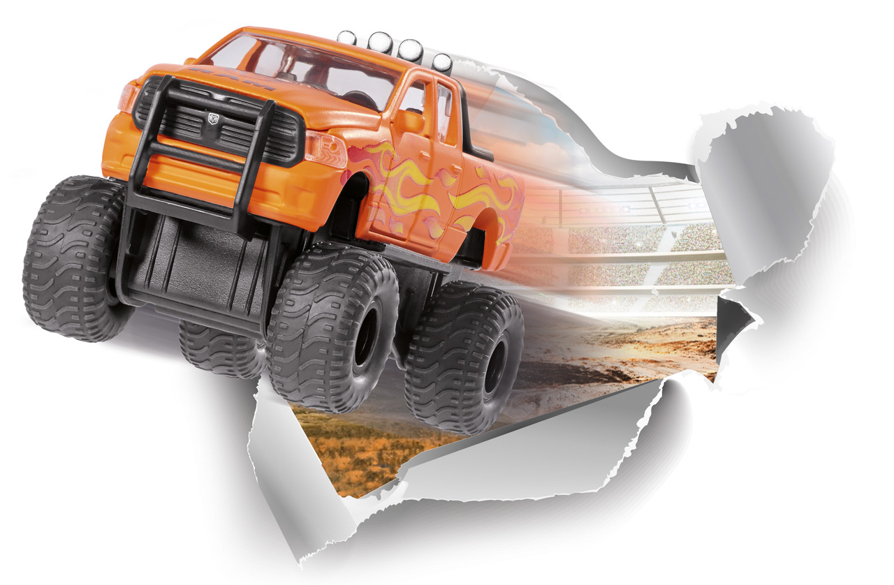 SIKU Super - RAM 1500 se sundavacími pneumatikami, 1:50