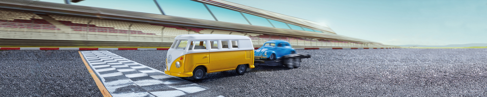 SIKU Super - VW 11 s tahačem a Beetlem