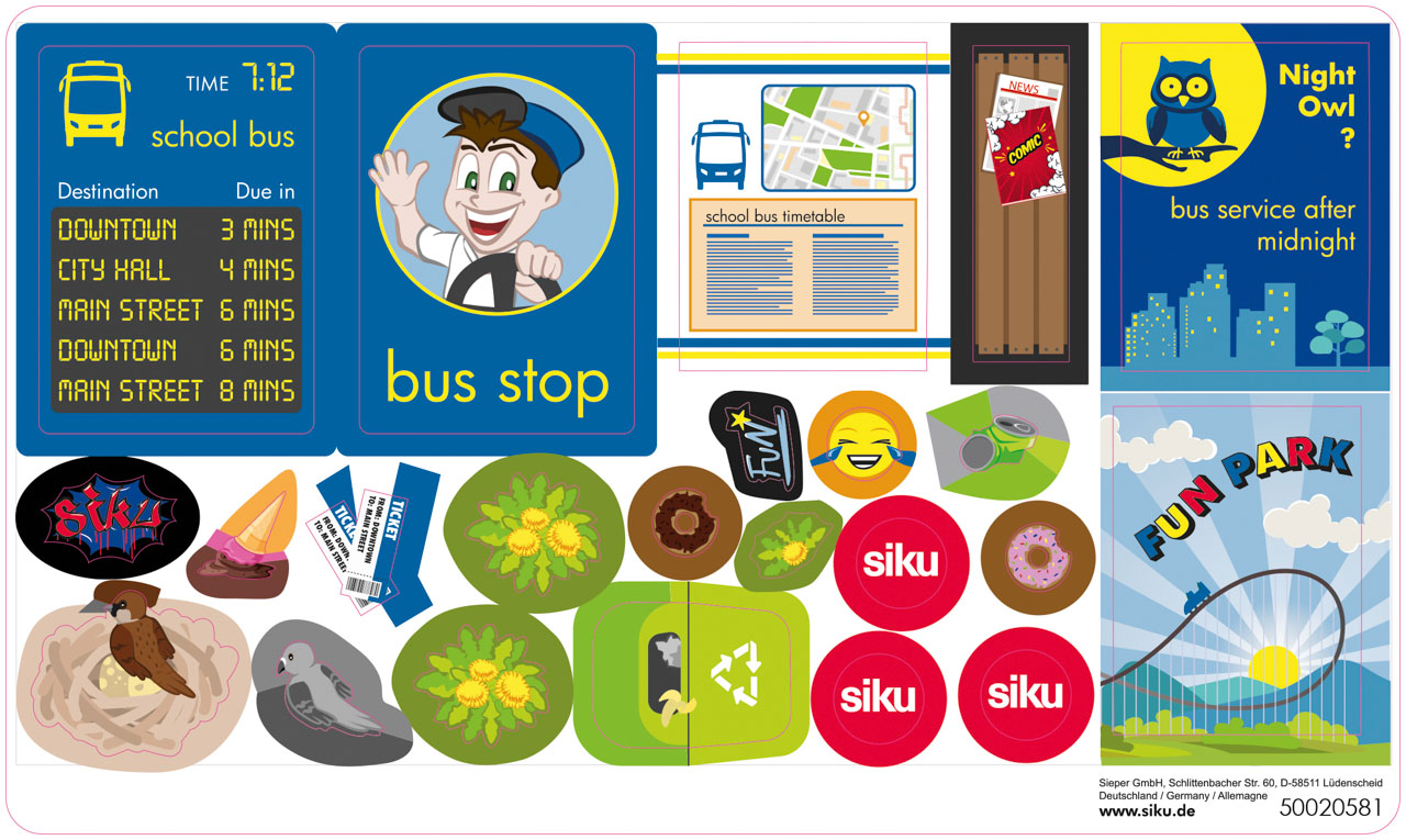 SIKU World - autobusová zastávka