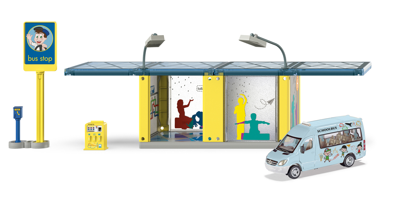 SIKU World - autobusová zastávka