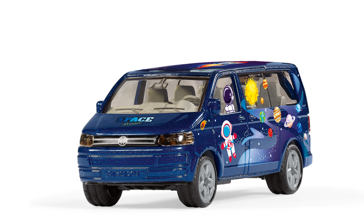 Style my SIKU - skládací model VW T5 Astronaut s nálepkami