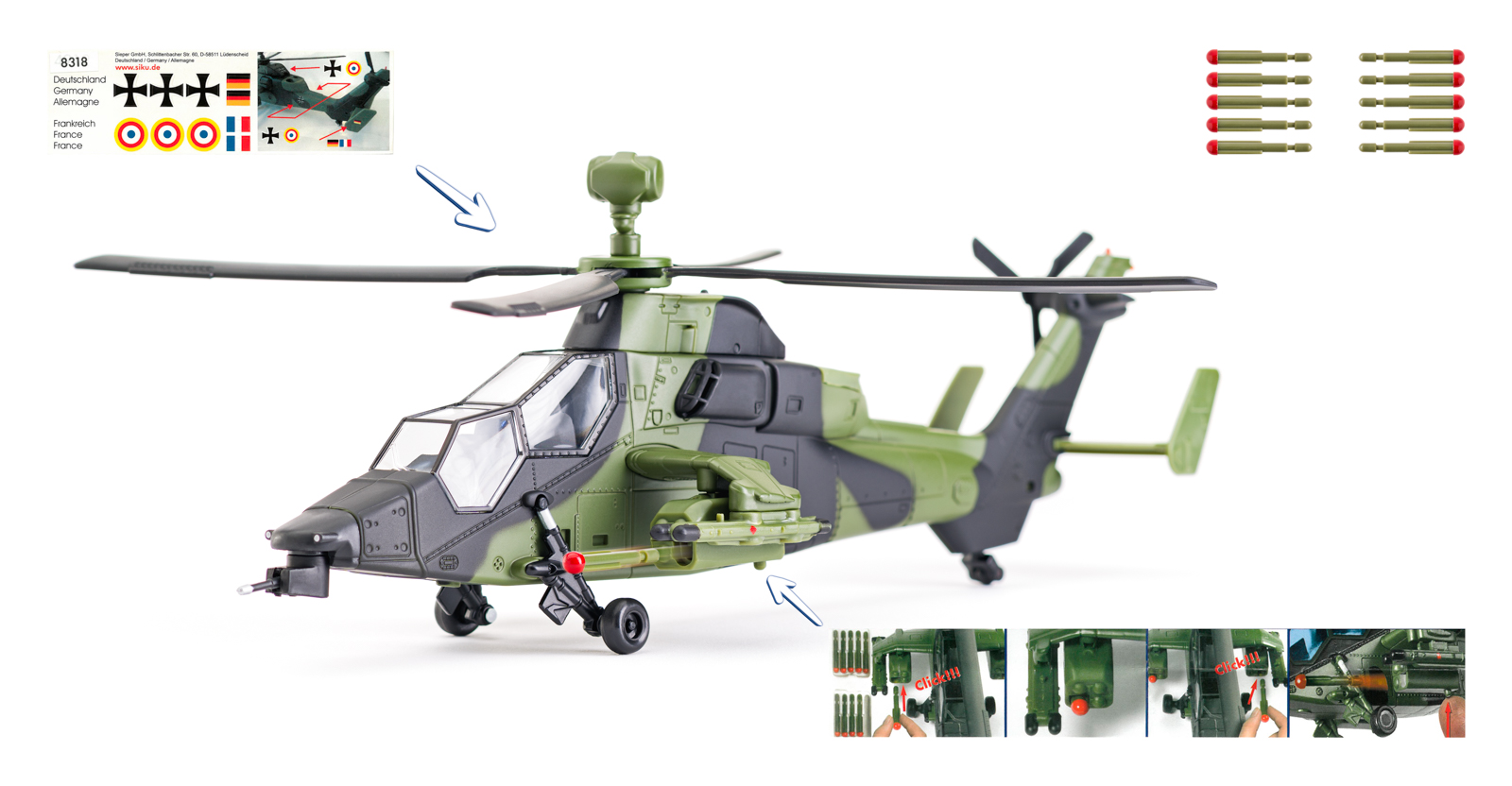 SIKU Military - Bojový vrtulník