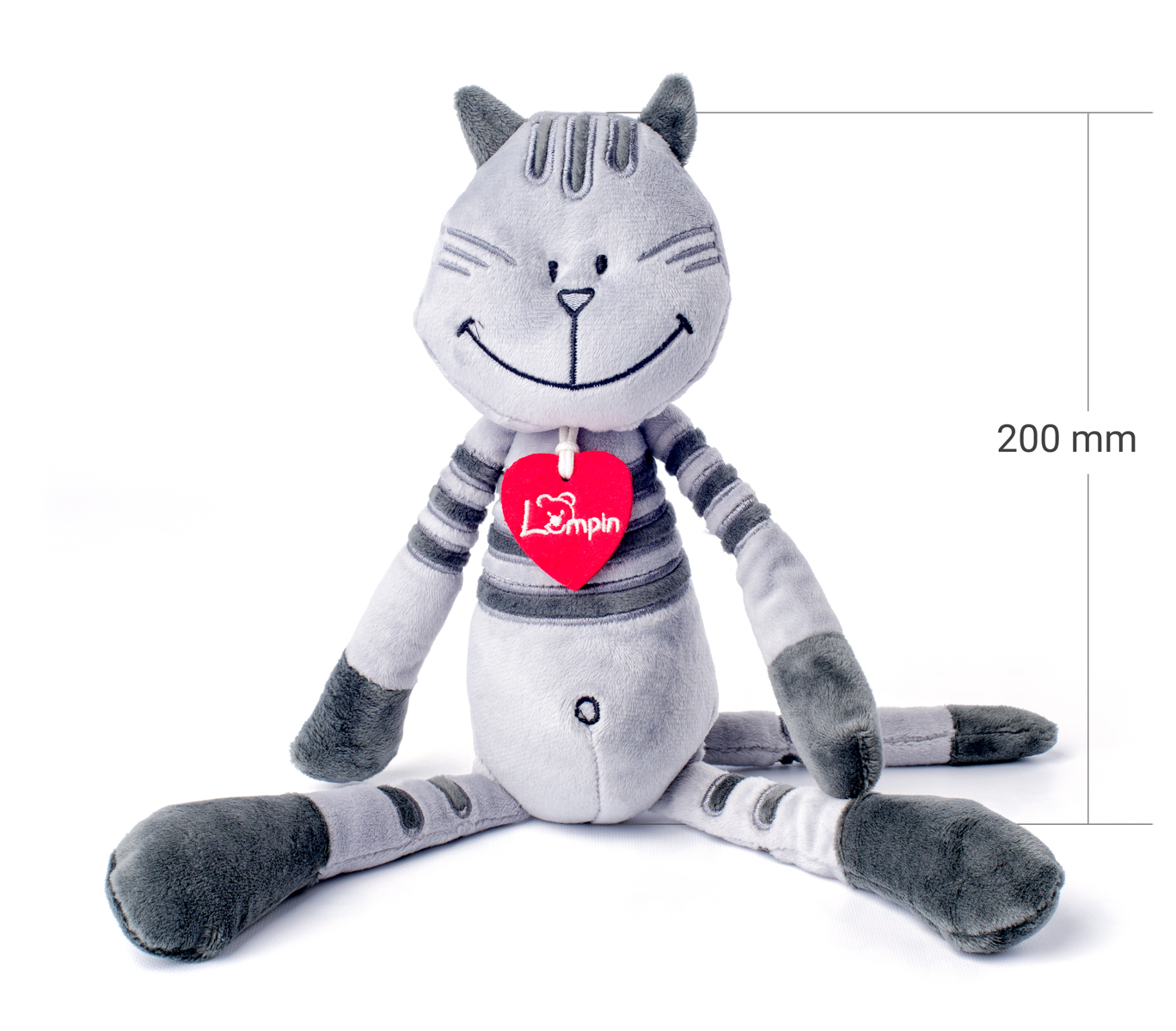 Kocour Matteo, střední - šedý (38 cm)