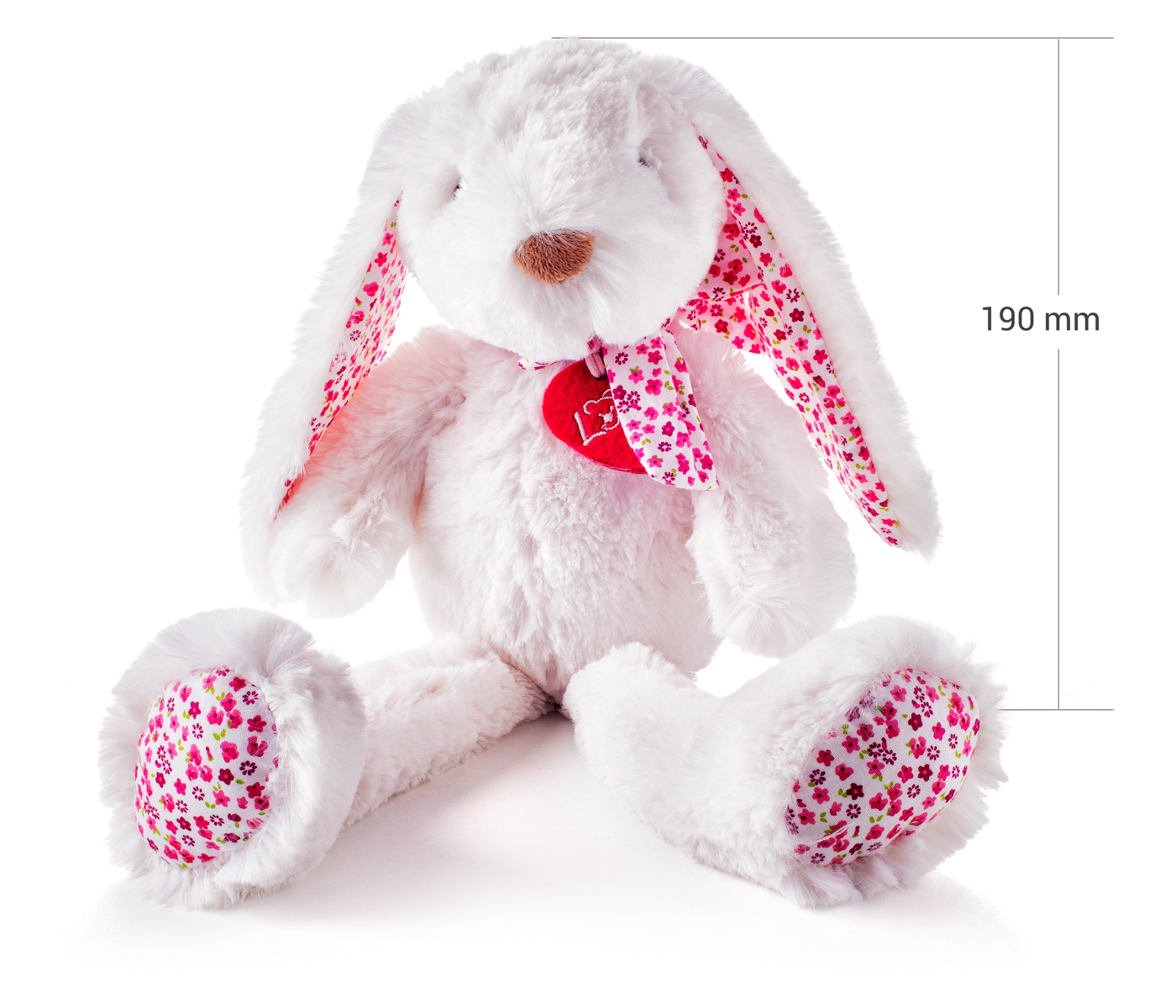 Zajíc Ella bílý velký 38 cm