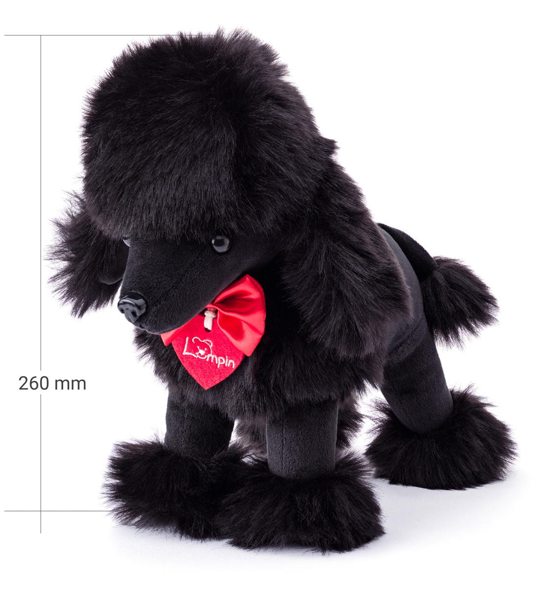 Pudlík černý Charlie, 25cm
