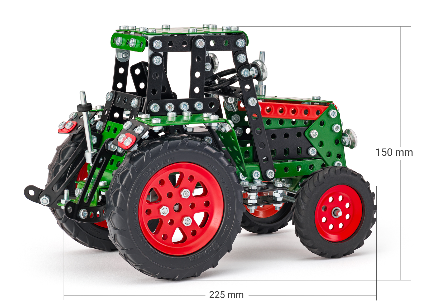 Merkur Traktor 4x4 zelený, 567 dílků