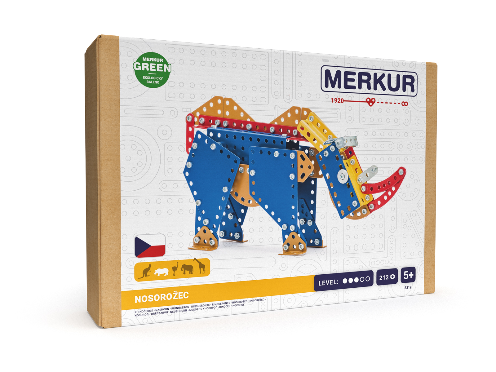 Merkur ZOO Nosorožec, 212 dílků