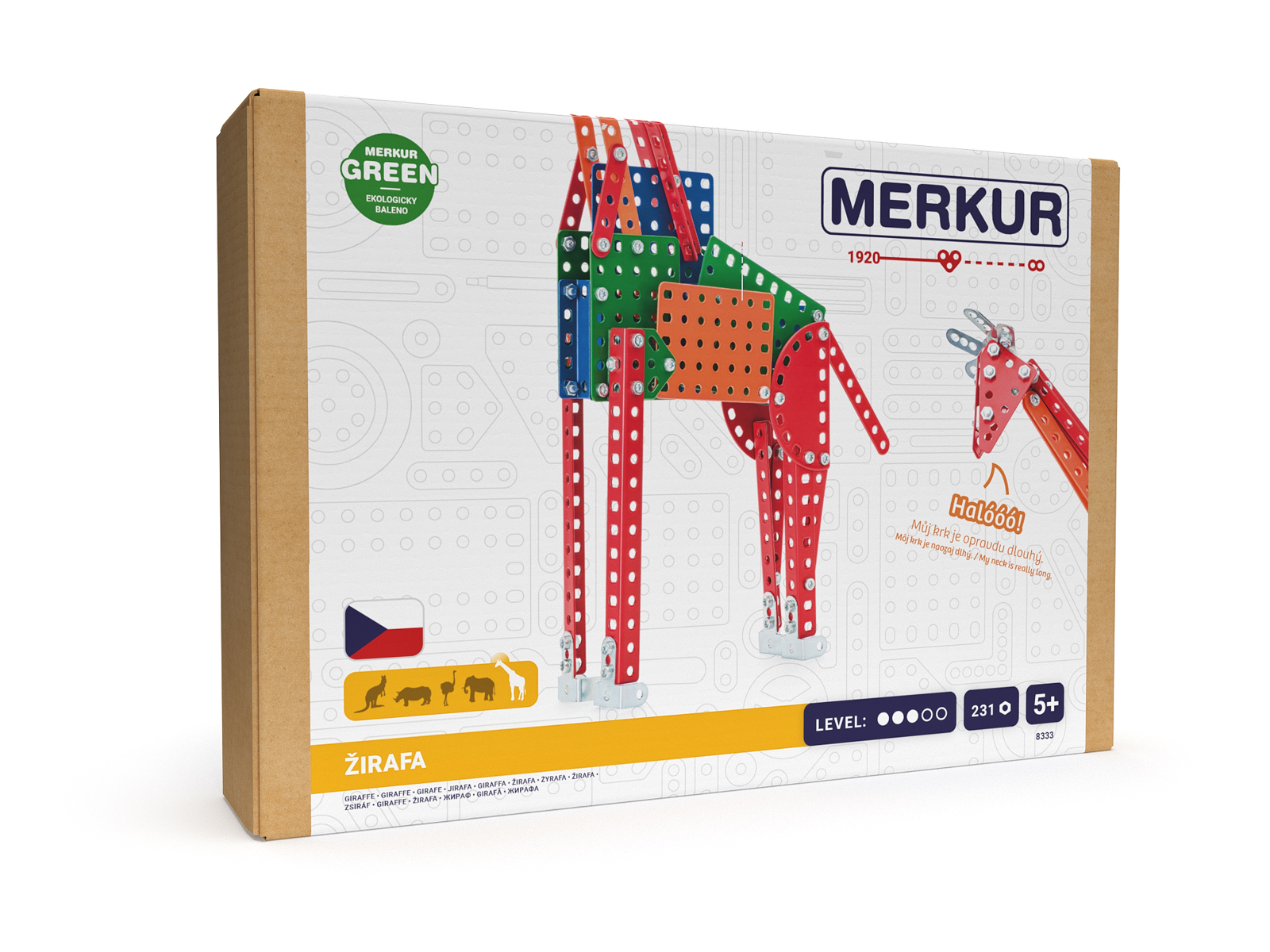 Merkur ZOO Žirafa, 231 dílků