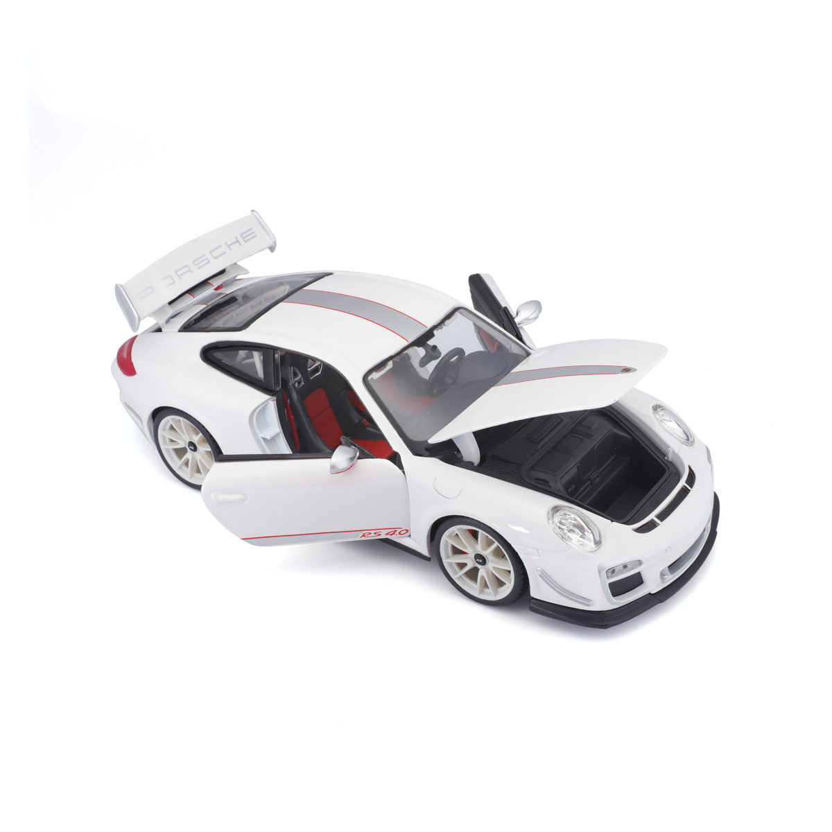 Bburago - Auta HOBBY, Porsche 911 GT3 RS 4.0, bílá, 1:18
