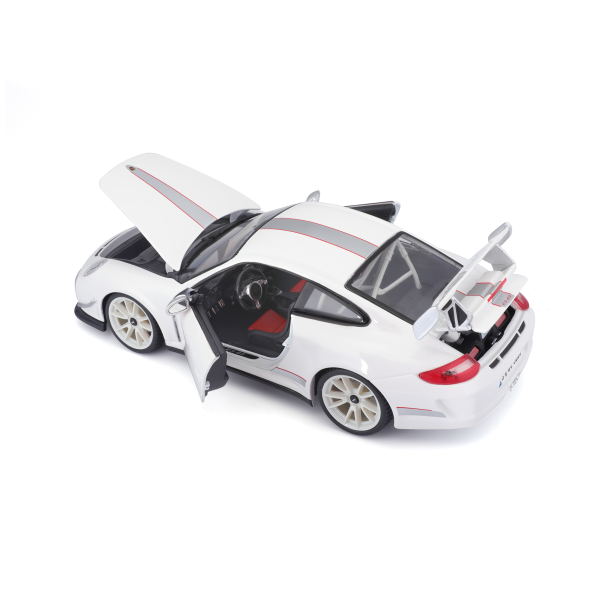 Bburago - Auta HOBBY, Porsche 911 GT3 RS 4.0, bílá, 1:18