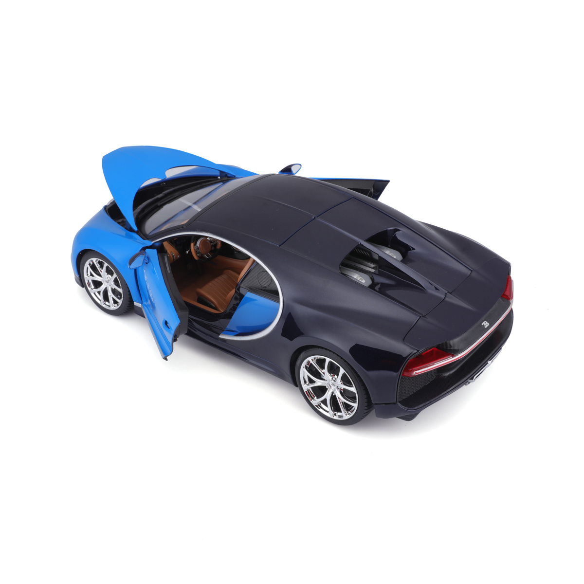 Bburago - Auta HOBBY, Bugatti Chiron, modrá, 1:18