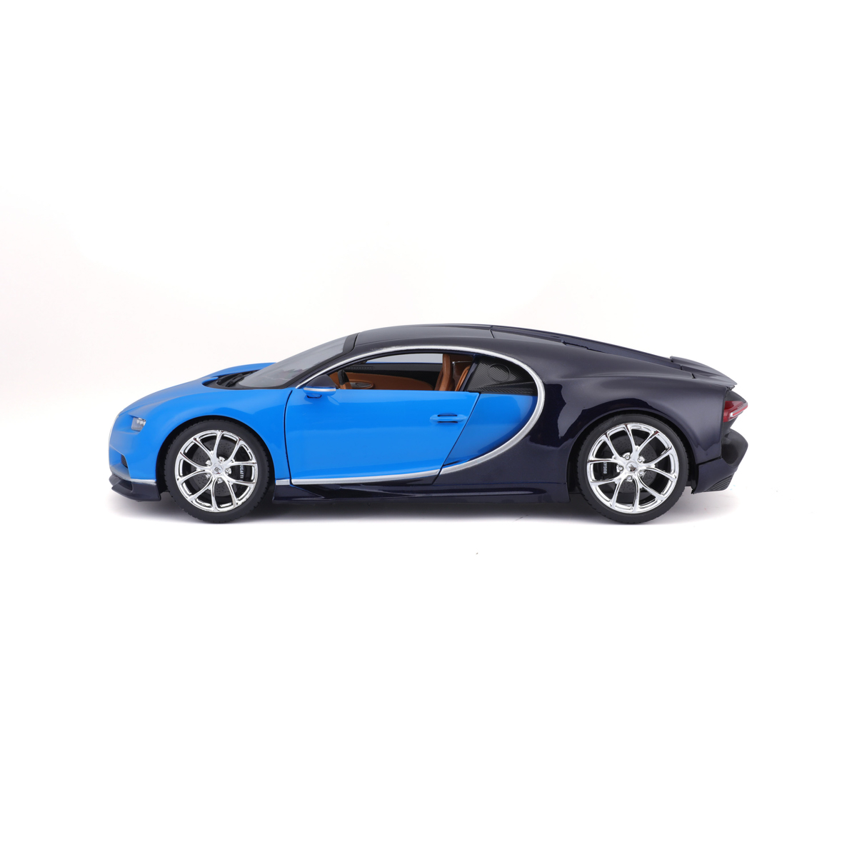 Bburago - Auta HOBBY, Bugatti Chiron, modrá, 1:18