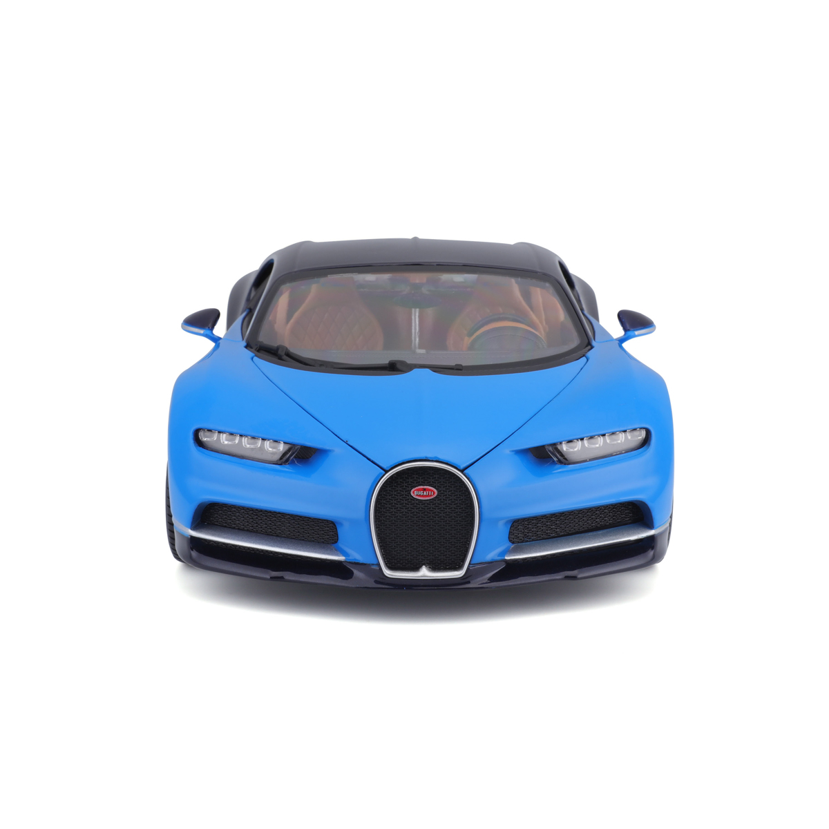 Bburago - Auta HOBBY, Bugatti Chiron, modrá, 1:18