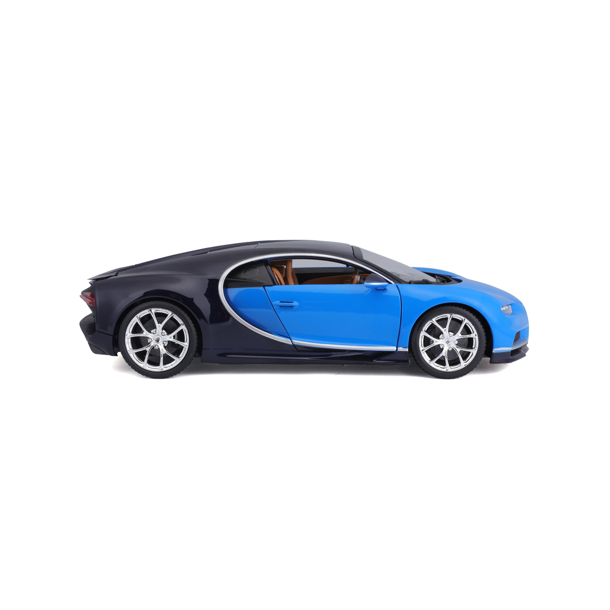 Bburago - Auta HOBBY, Bugatti Chiron, modrá, 1:18