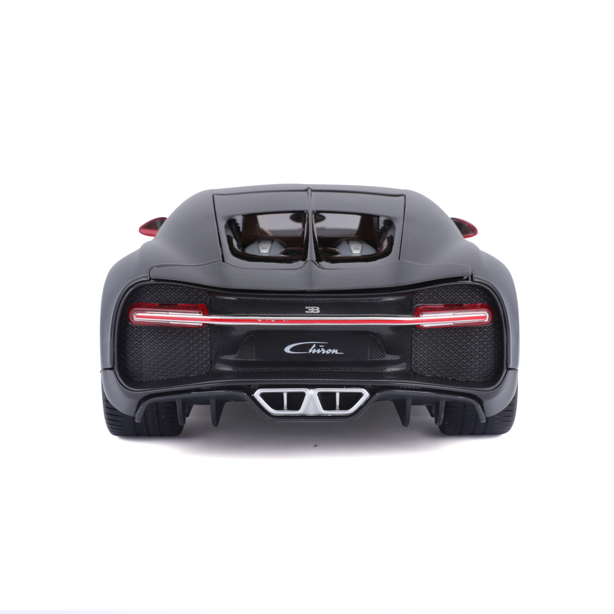 Bburago - Auta HOBBY, Bugatti Chiron, červeno-černá, 1:18