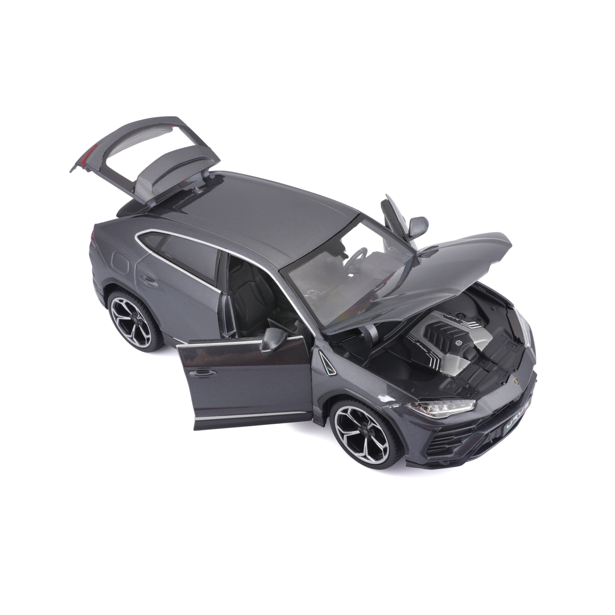 Bburago - Auta HOBBY, Lamborghini Urus, šedá metalíza, 1:18