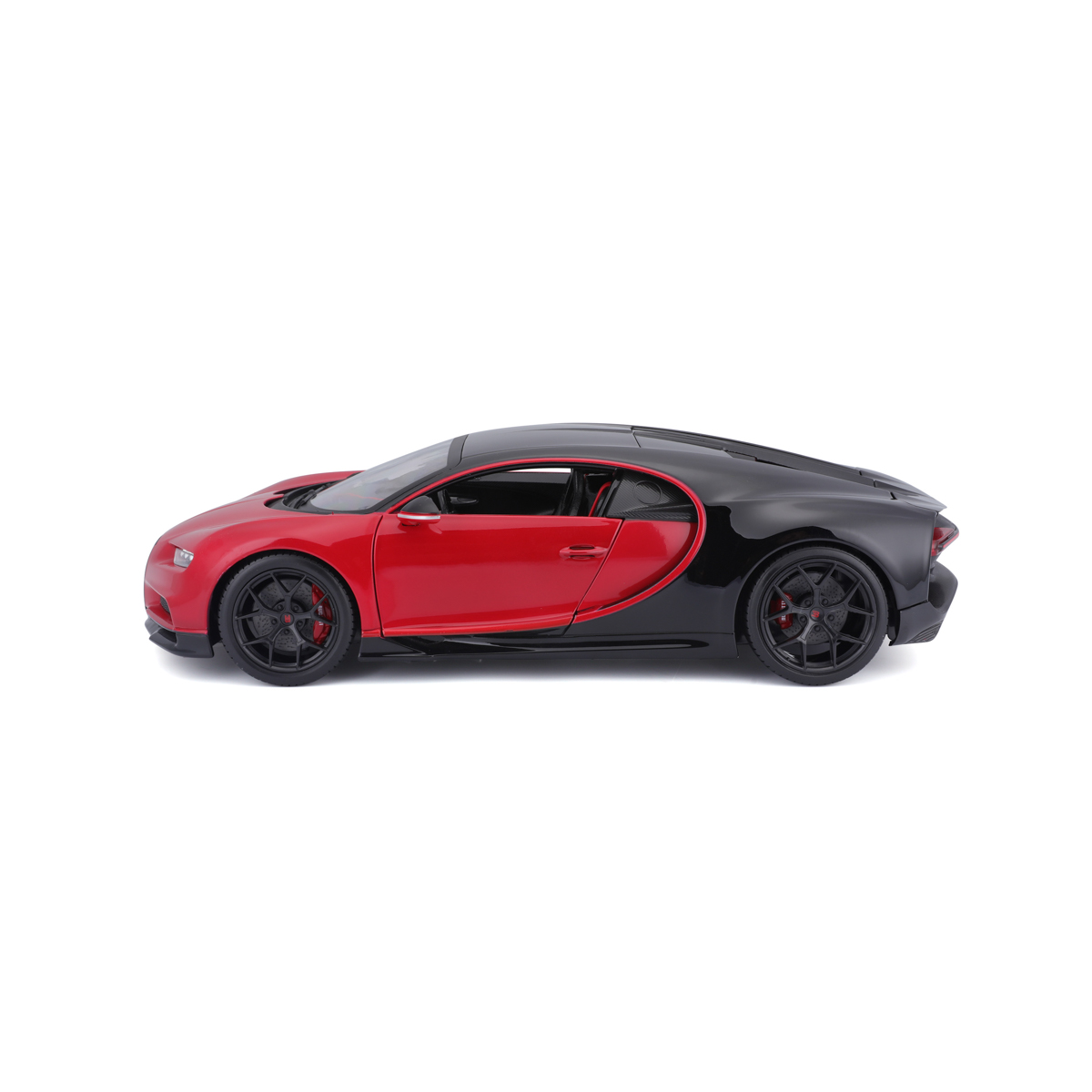 Bburago - Auta HOBBY, Bugatti Chiron Sport, červeno-černá, 1:18