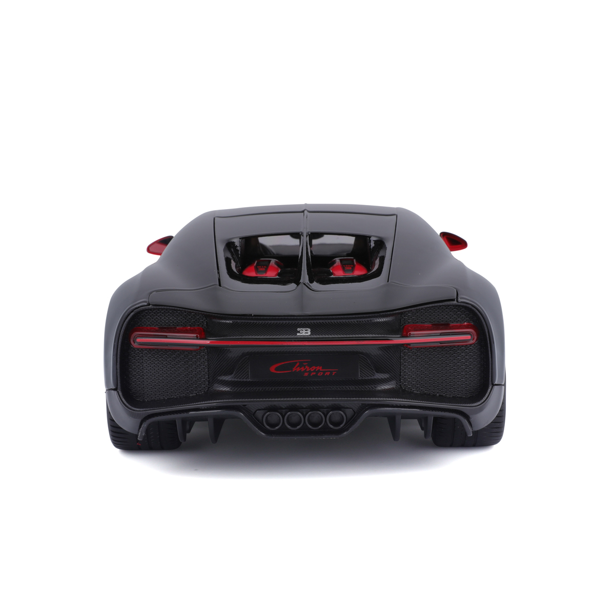Bburago - Auta HOBBY, Bugatti Chiron Sport, červeno-černá, 1:18