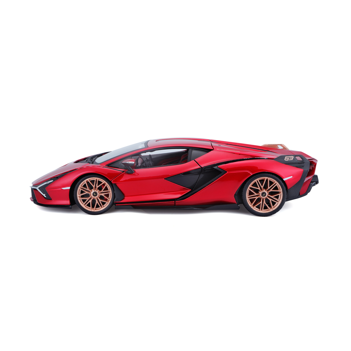 Bburago - Auta HOBBY, Lamborghini Sián FKP 37, červená, 1:18