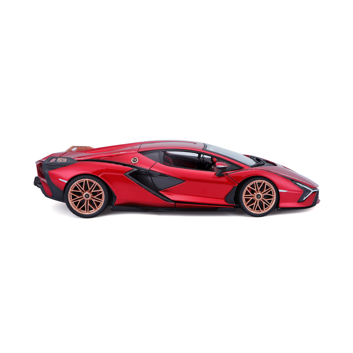 Bburago - Auta HOBBY, Lamborghini Sián FKP 37, červená, 1:18