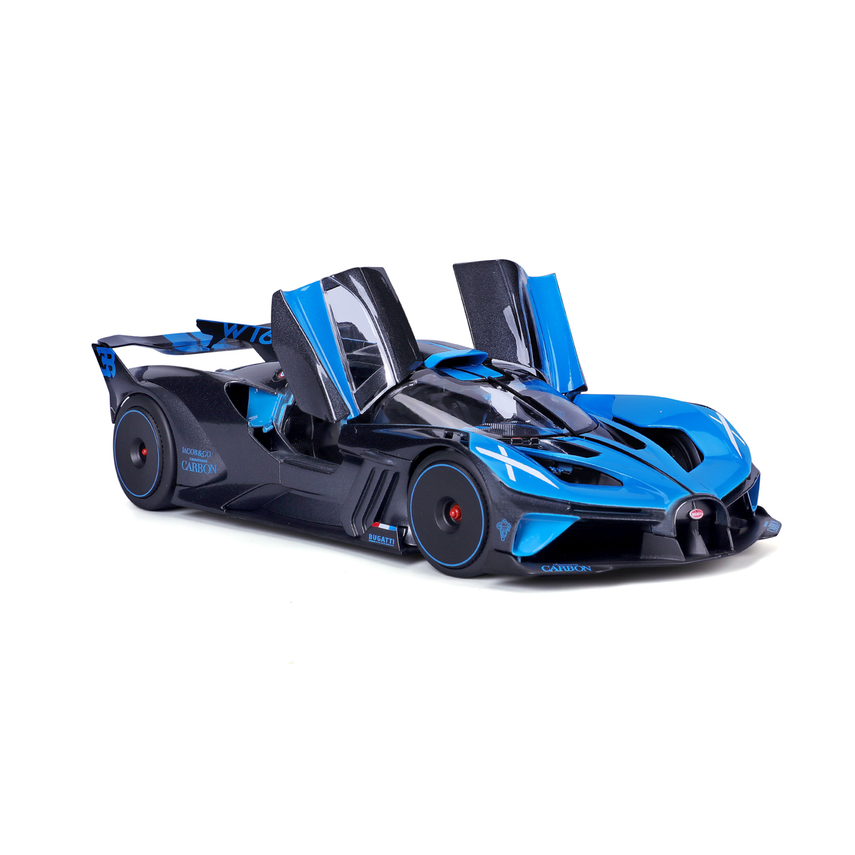 Bburago - Auta HOBBY, Bugatti Bolide, modro-černá, 1:18