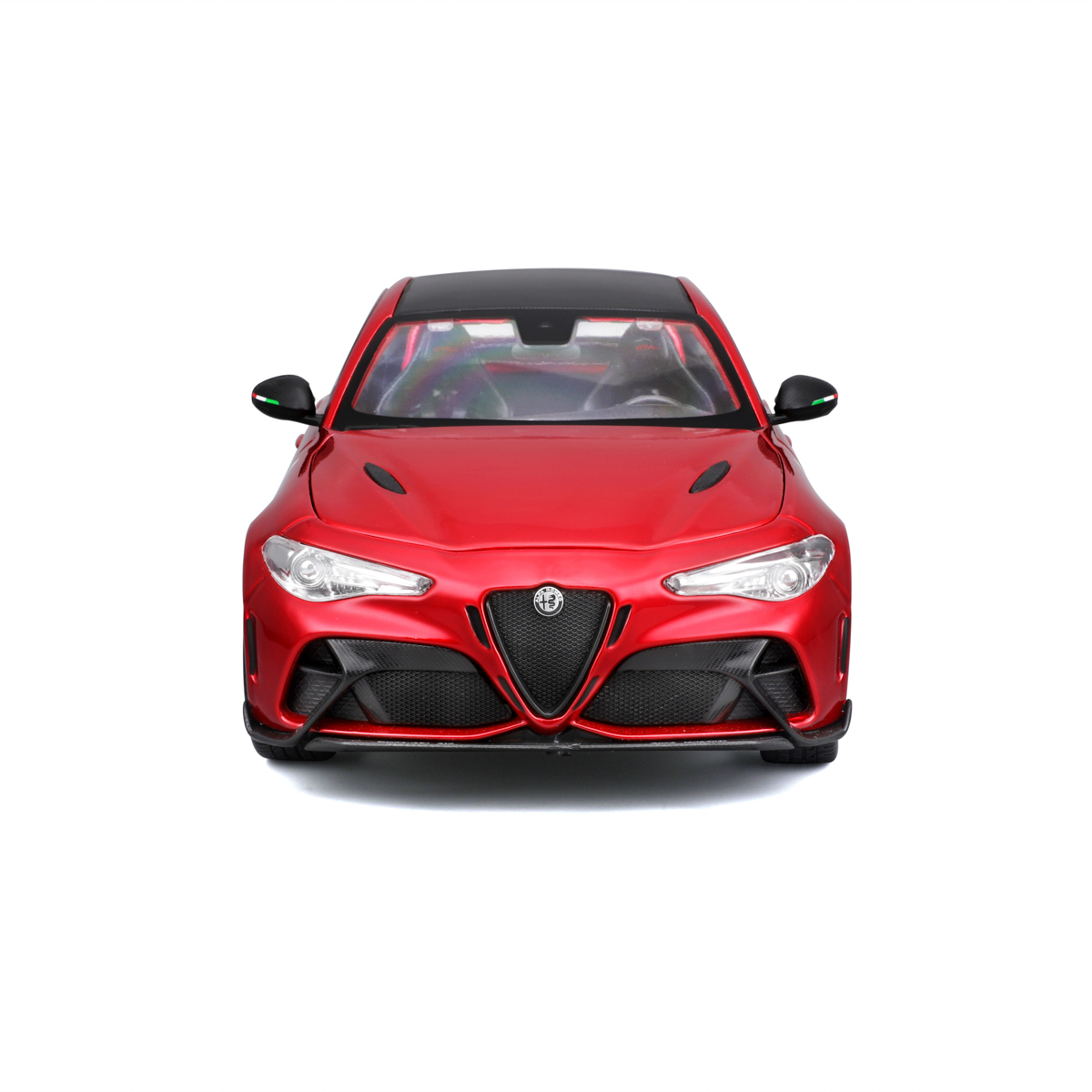 Bburago - Auta HOBBY, Alfa Romeo Giulia GTAm, červená metalíza, 1:18