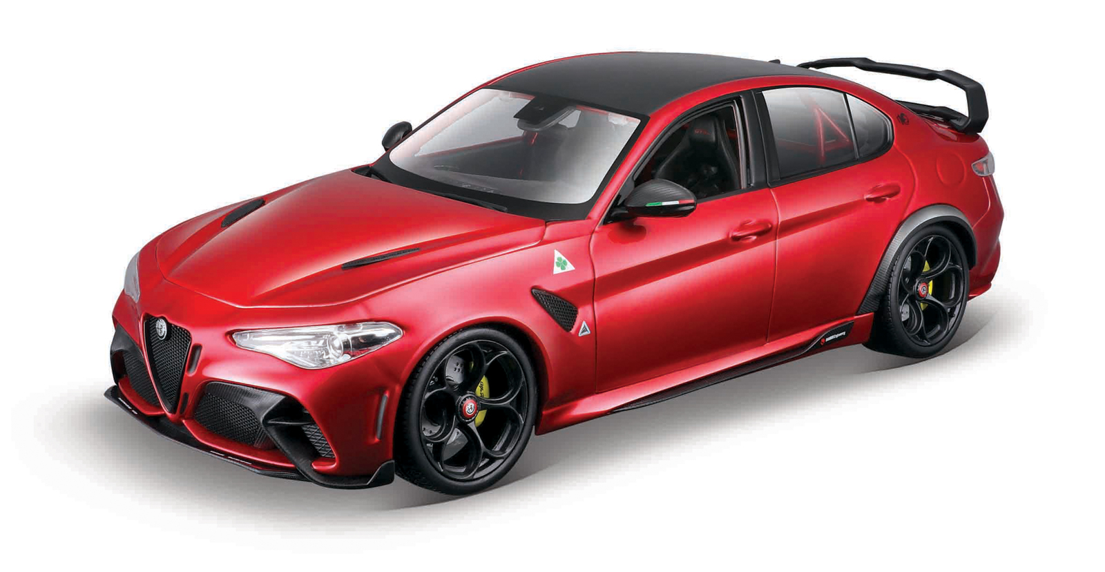 Bburago - Auta HOBBY, Alfa Romeo Giulia GTAm, červená metalíza, 1:18