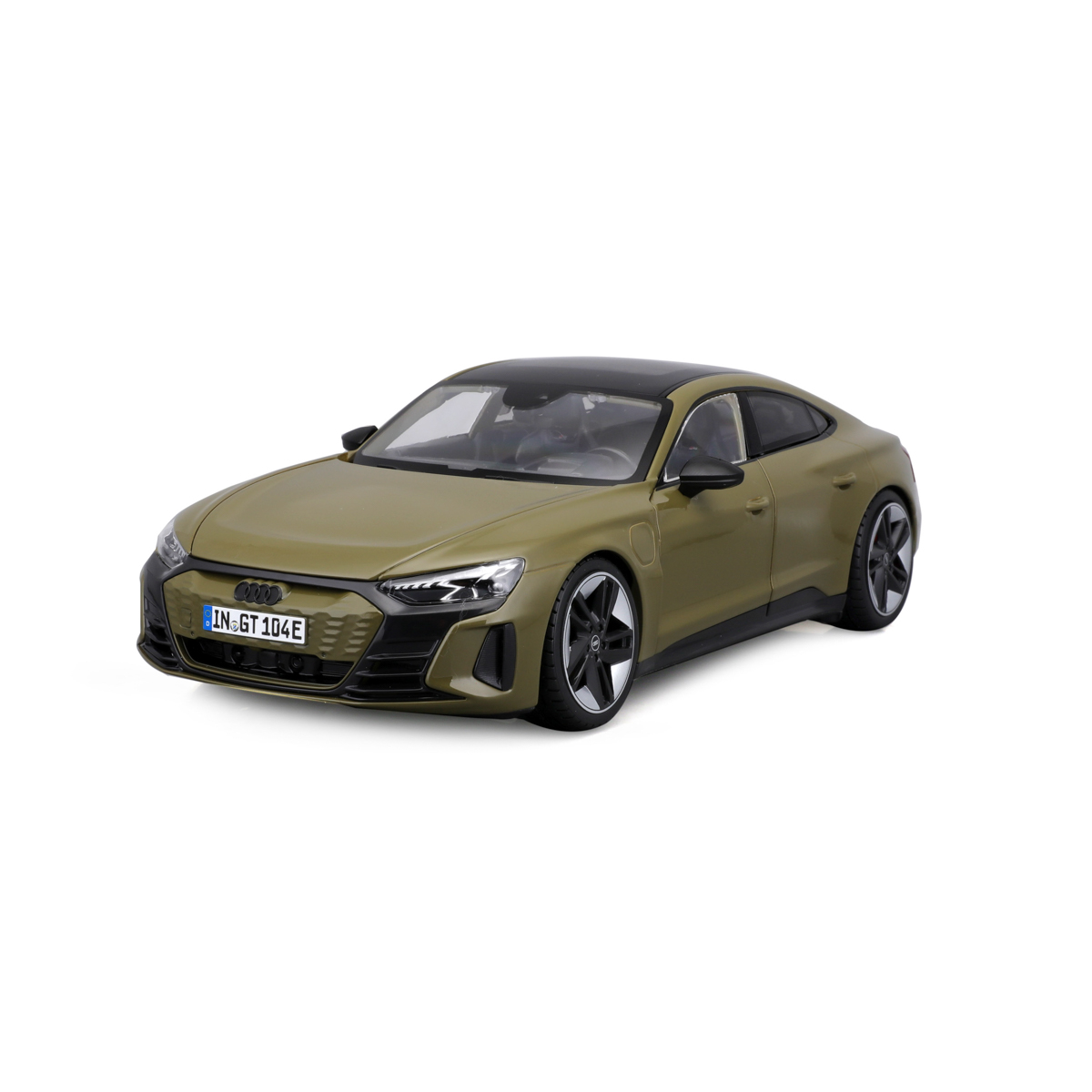Bburago - Auta HOBBY, 2022 Audi RS e-tron GT, army zelená, 1:18