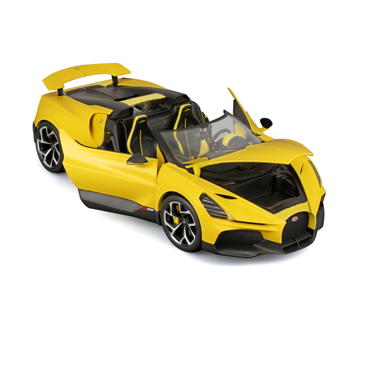 Bburago - Auta HOBBY, Bugatti Mistral, žlutá, 1:18
