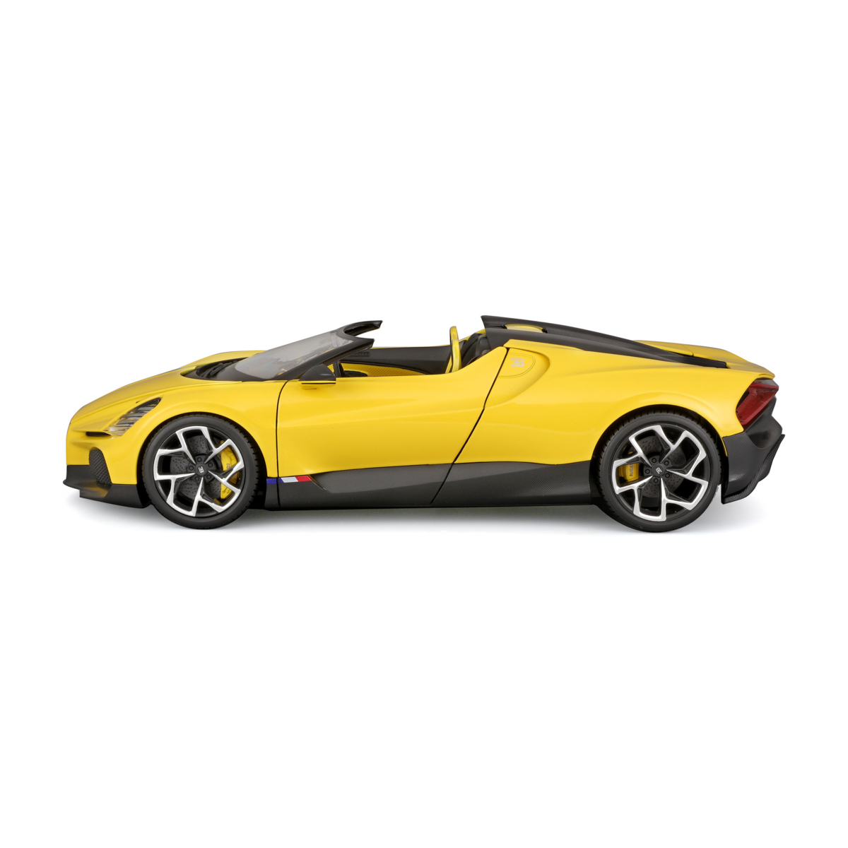 Bburago - Auta HOBBY, Bugatti Mistral, žlutá, 1:18