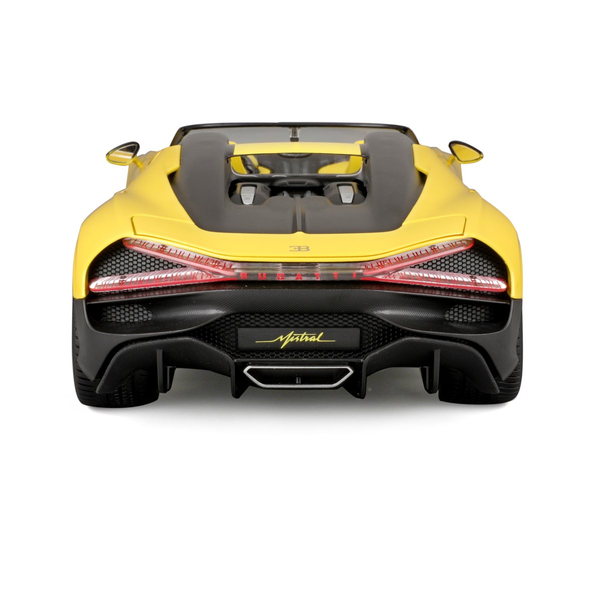 Bburago - Auta HOBBY, Bugatti Mistral, žlutá, 1:18
