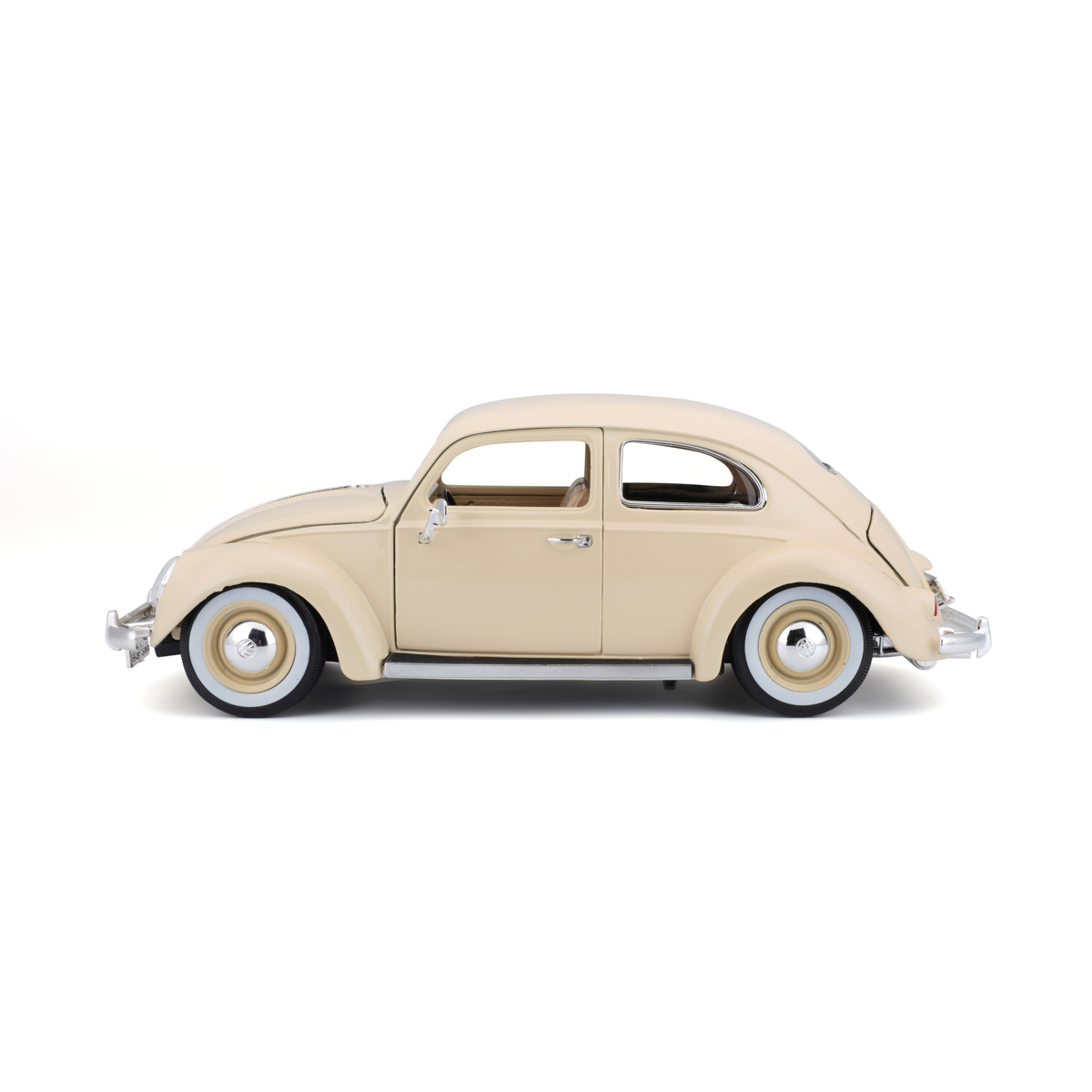 Bburago - Auta HOBBY- Volkswagen Käfer Beetle 1955, béžová, 1:18