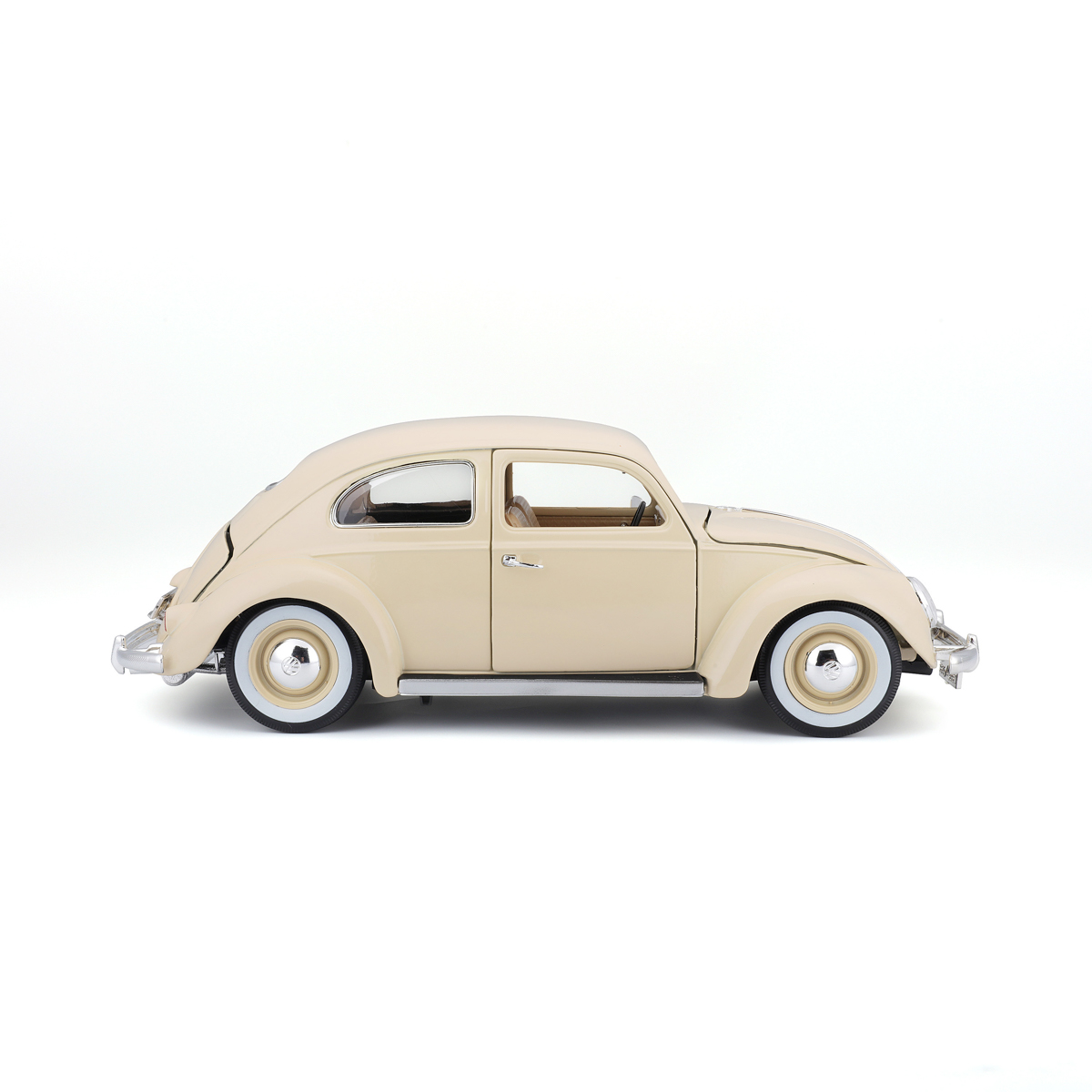Bburago - Auta HOBBY- Volkswagen Käfer Beetle 1955, béžová, 1:18