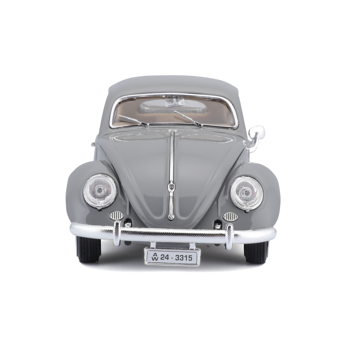 Bburago - Auta HOBBY- Volkswagen Käfer Beetle 1955, šedá, 1:18