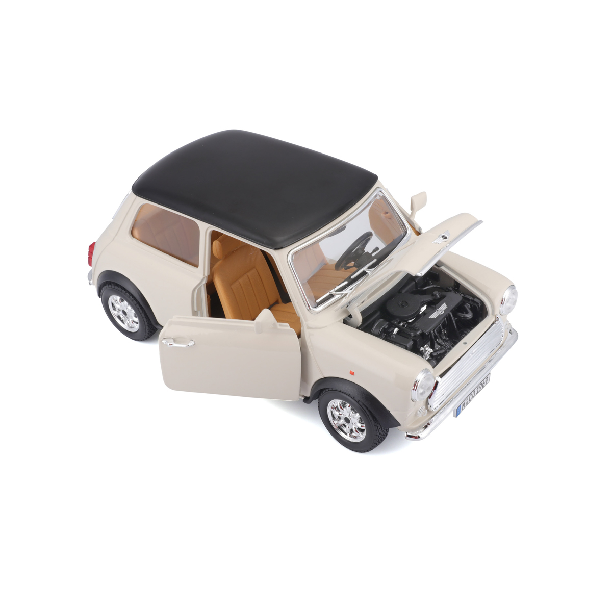 Bburago - Auta HOBBY- Mini Cooper 1969, béžová, 1:18