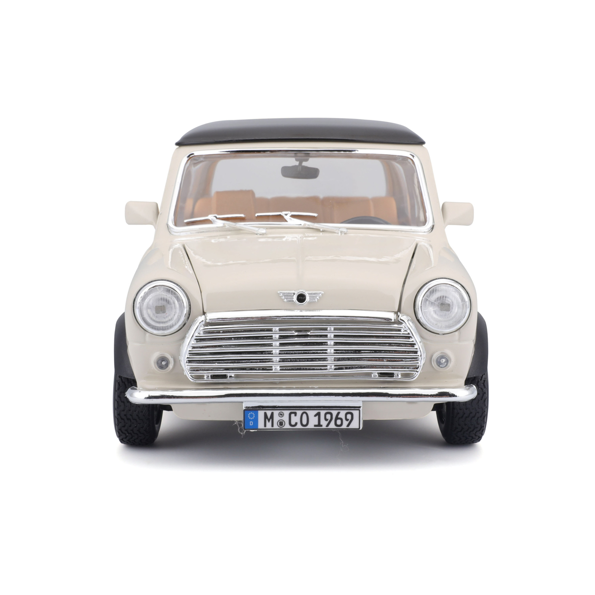 Bburago - Auta HOBBY- Mini Cooper 1969, béžová, 1:18