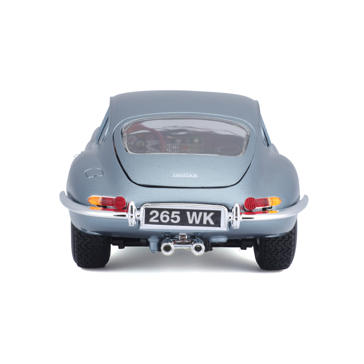Bburago - Auta HOBBY- Jaguar E-type Coupe, metalic modrá, 1:18