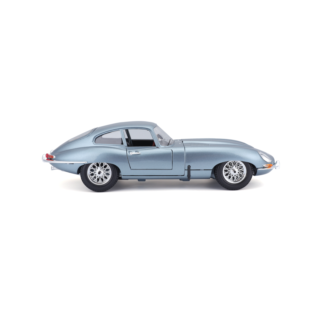 Bburago - Auta HOBBY- Jaguar E-type Coupe, metalic modrá, 1:18