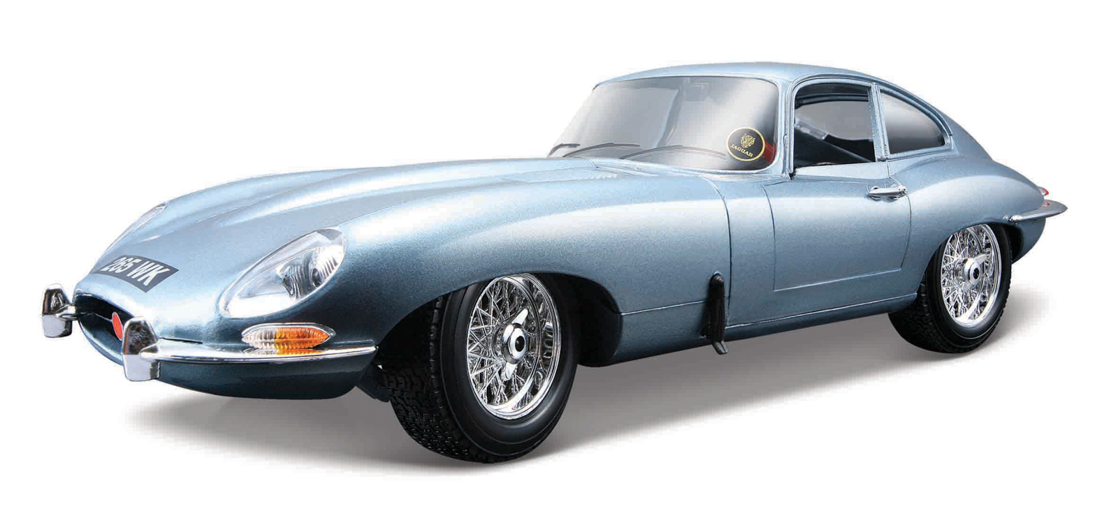 Bburago - Auta HOBBY- Jaguar E-type Coupe, metalic modrá, 1:18