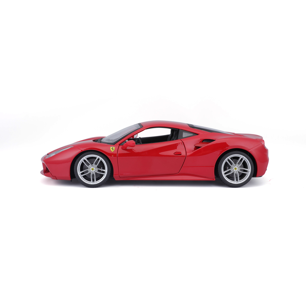 Bburago - RACE+PLAY, Ferrari 488 GTB, červená, 1:18