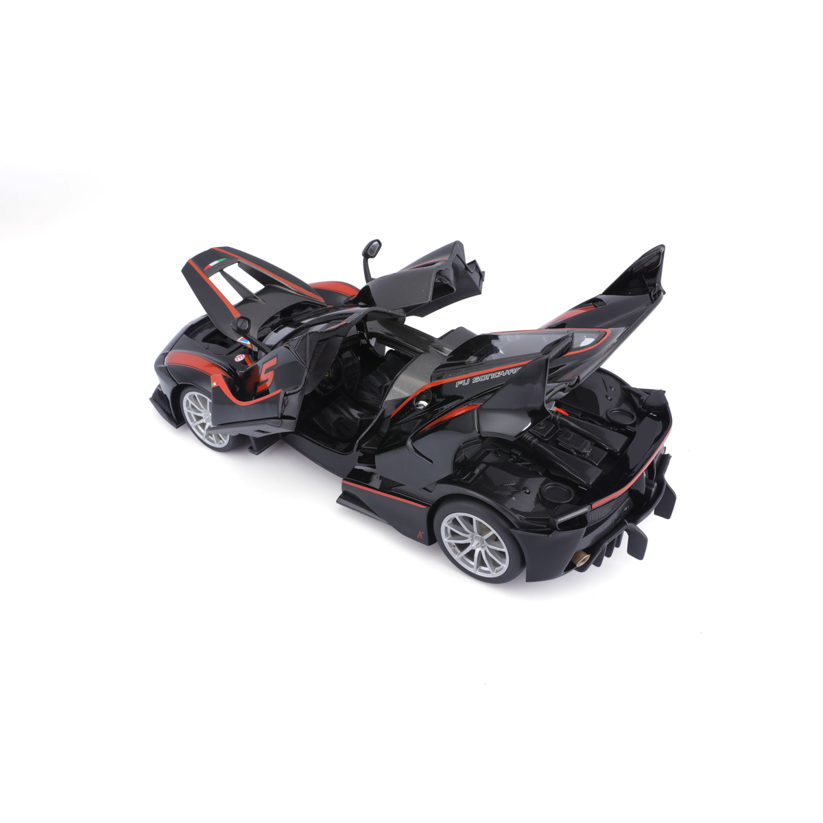 Bburago - RACE+PLAY, Ferrari FXX K, černá, 1:18