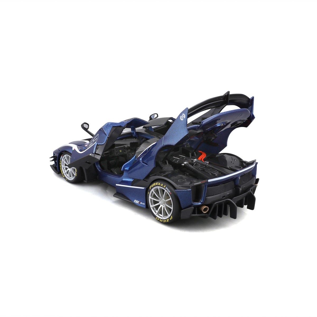 Bburago - RACE+PLAY,Ferrari FXX-K EVO, modrá, 1:18