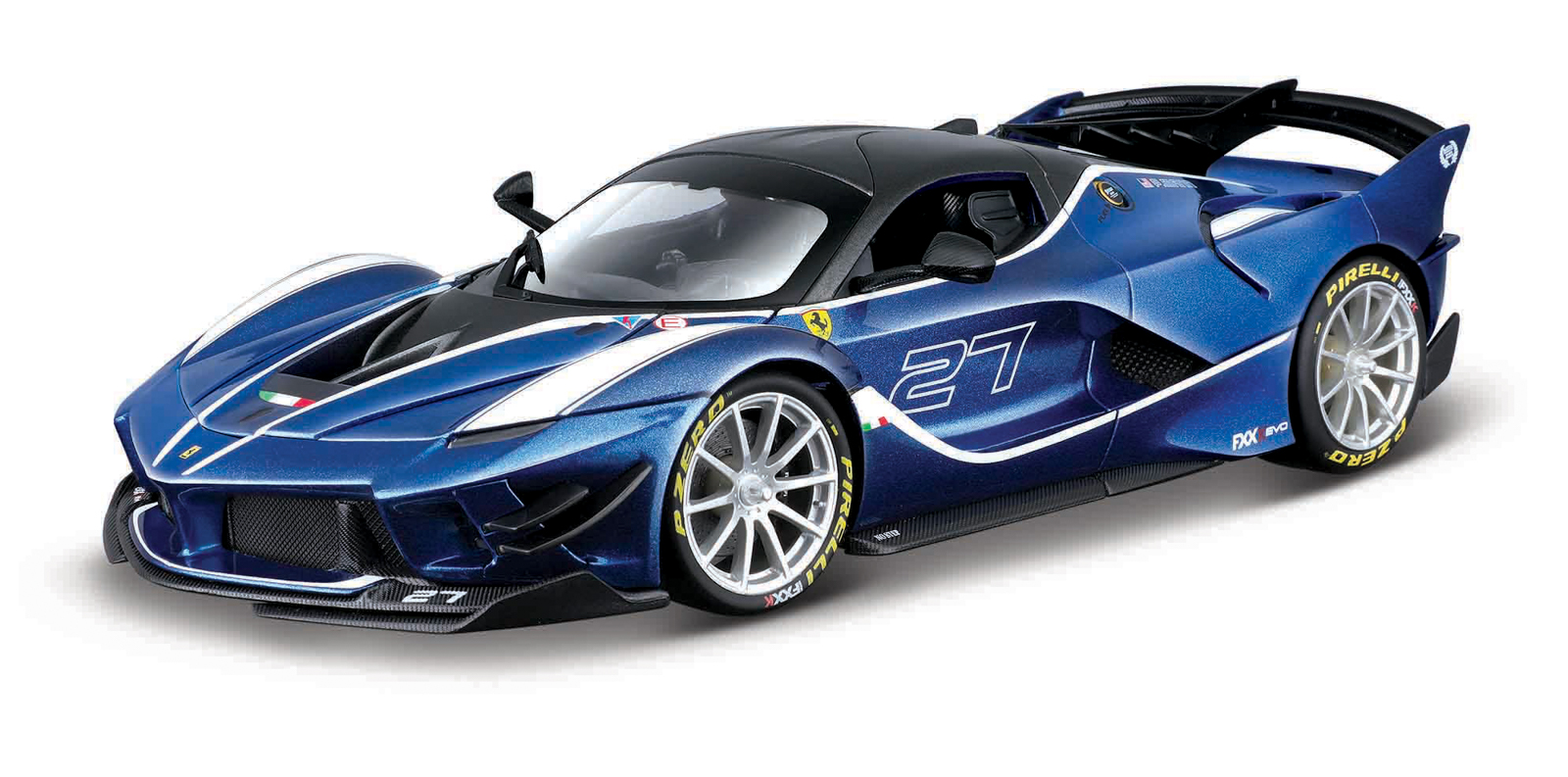 Bburago - RACE+PLAY,Ferrari FXX-K EVO, modrá, 1:18