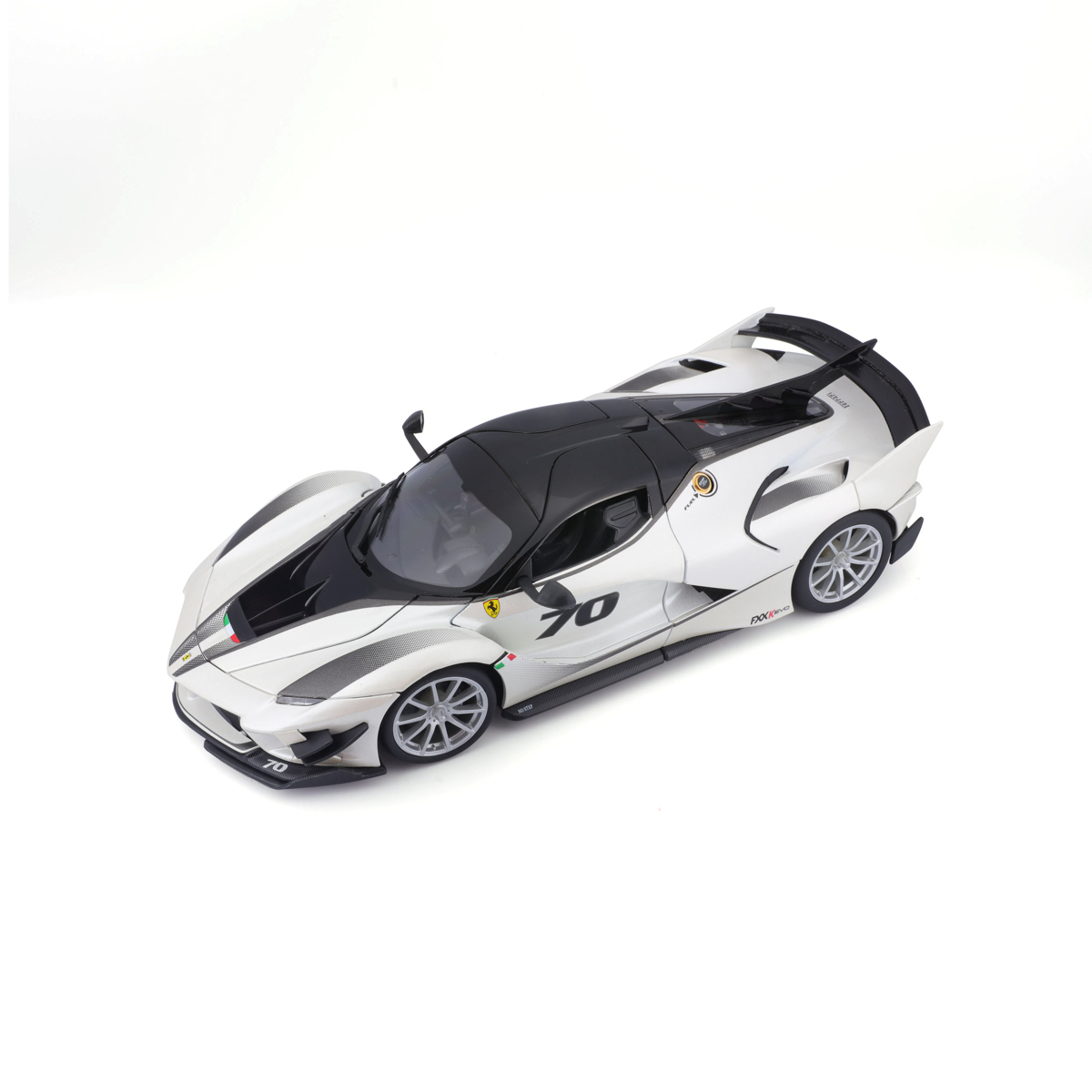 Bburago - RACE+PLAY, Ferrari FXX-K EVO, bílá-černá, 1:18