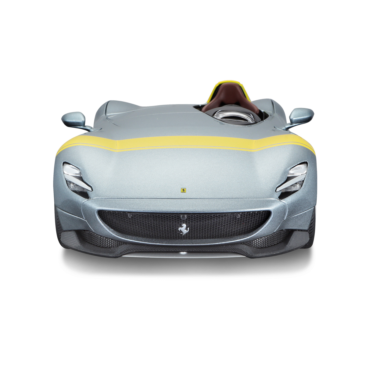 Bburago - RACE+PLAY, Ferrari Monza SP1, stříbrná, 1:18