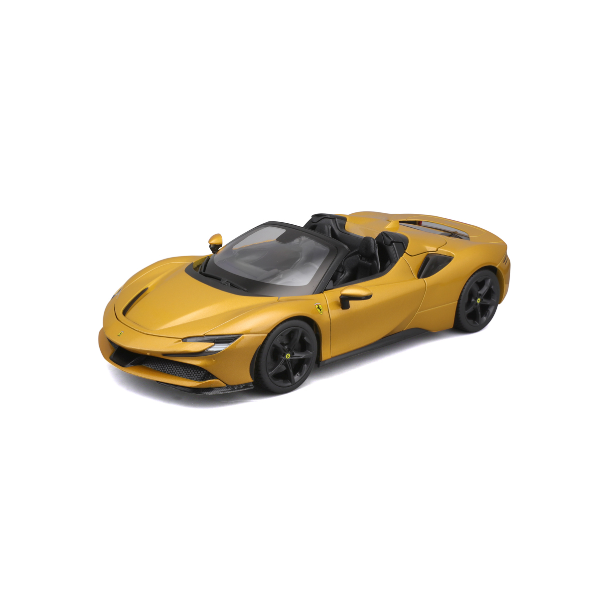 Bburago - RACE+PLAY, Ferrari SF90 Spider, zlatá, 1:18