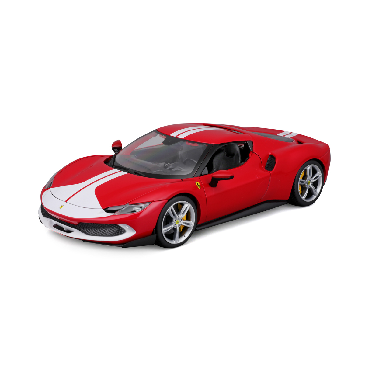 Bburago - RACE+PLAY, Ferrari 296 GTB ASSETTO FIORANO, červená, 1:18